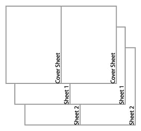 Example of 2-up printing